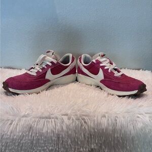 Nike Women's Fuchsia and White Sneakers